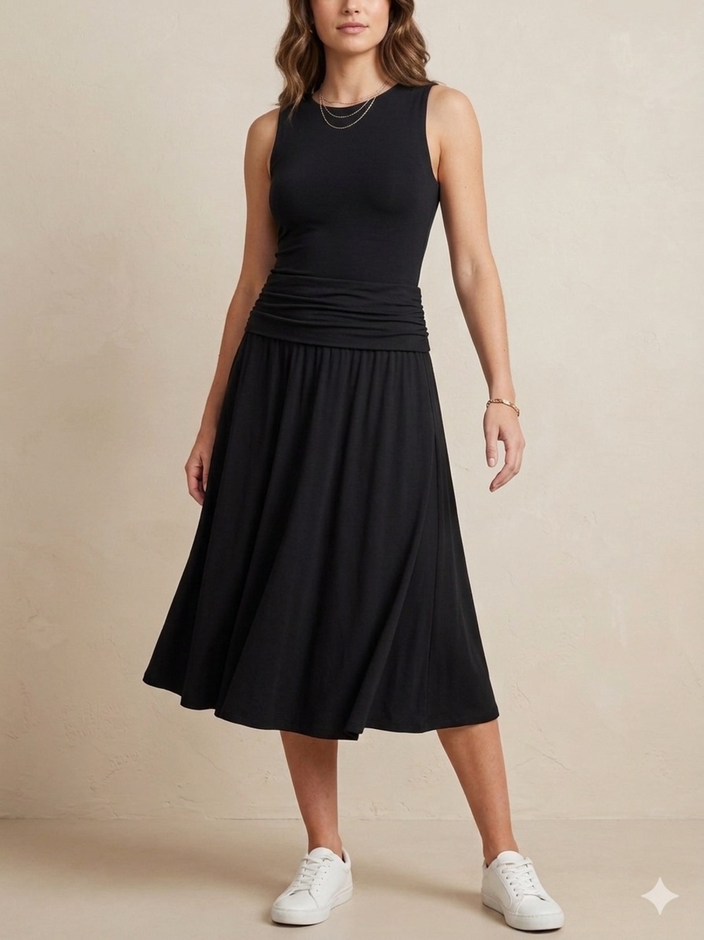 Black Midi Skirt - Classic A-Line Women’s Skirt